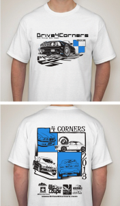 The Drive 4 Corners 2013 Event Tshirt