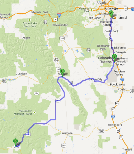 DenverCaravanRoute