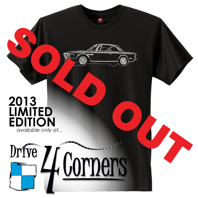 The Drive 4 Corners 2014 Event Tshirt. IN PROGRESS